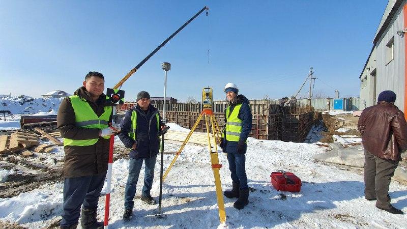 Алматы Гео Изыскатель Вынос в натуру осей сооружений (колон)